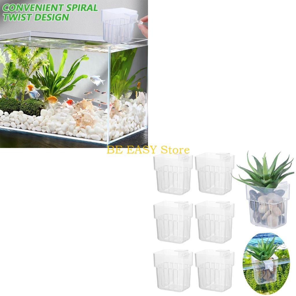 Aquarium Plant Growing - E28f multiuso hidropônico pendurado plantador planta