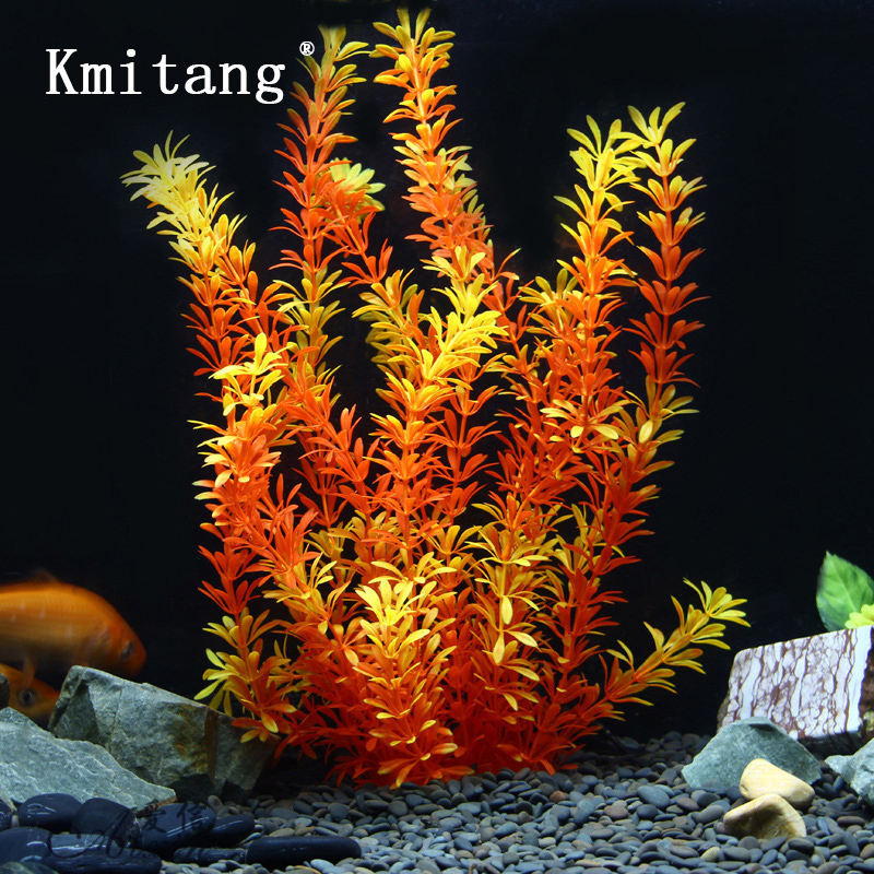 Aquarium Plant Growing - Plantas Tropicais Artificiais de 100cm, Grama
