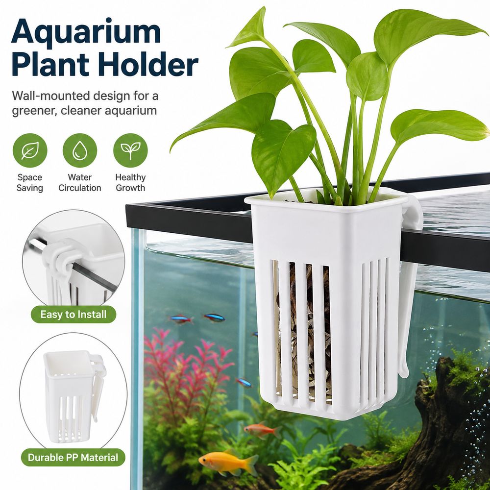 Aquarium Plant Easy To Grow - Cesto de Plástico Multifuncional para Plantas