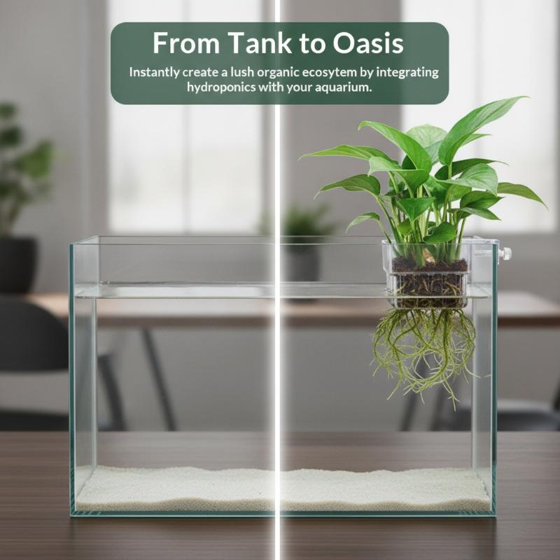 Aquarium Plant Easy To Grow - Suporte Transparente para Plantas de Aquário,