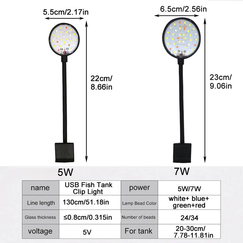 Usb aquário lâmpada led luz do - Aquarium Planted Tank Light avaliação e preço
