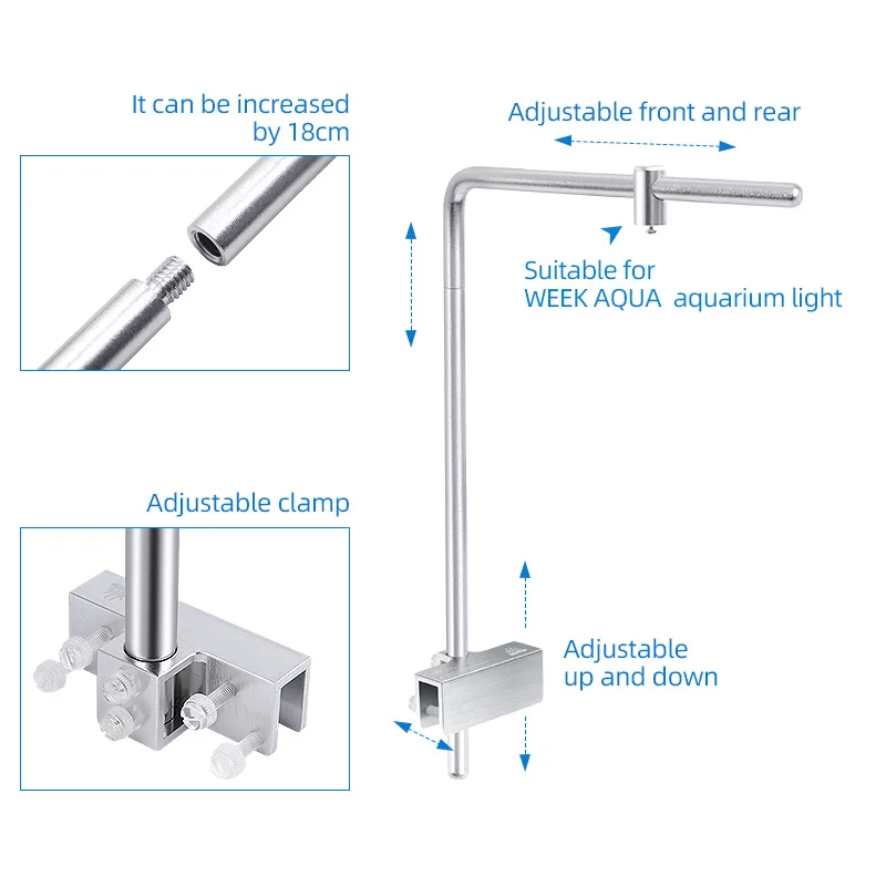 Semana aqua luz suporte univer - Aquarium Planted Tank Light avaliação e preço